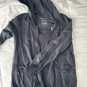 American Eagle Charcoal Hooded Jacket